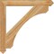 Ekena Millwork Legacy Arts & Crafts Rough Sawn Bracket, Western Red Cedar, 4"W x 38"D x 38"H BKT04X38X38LEC03RWR - alternate 3